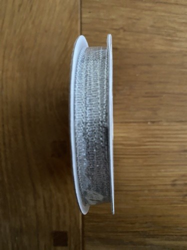 Three Kings Ribbon 3mm Metallic Silver 5m Reel