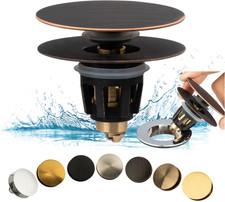 Tap n Desag e Lavabo Universal Filtro Cabello Bronce, Nuevo