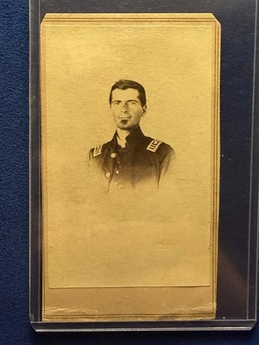 Civil War Assistant Surgeon CDV Photo Captain MS Shoulder Boards Soul Patch Nice