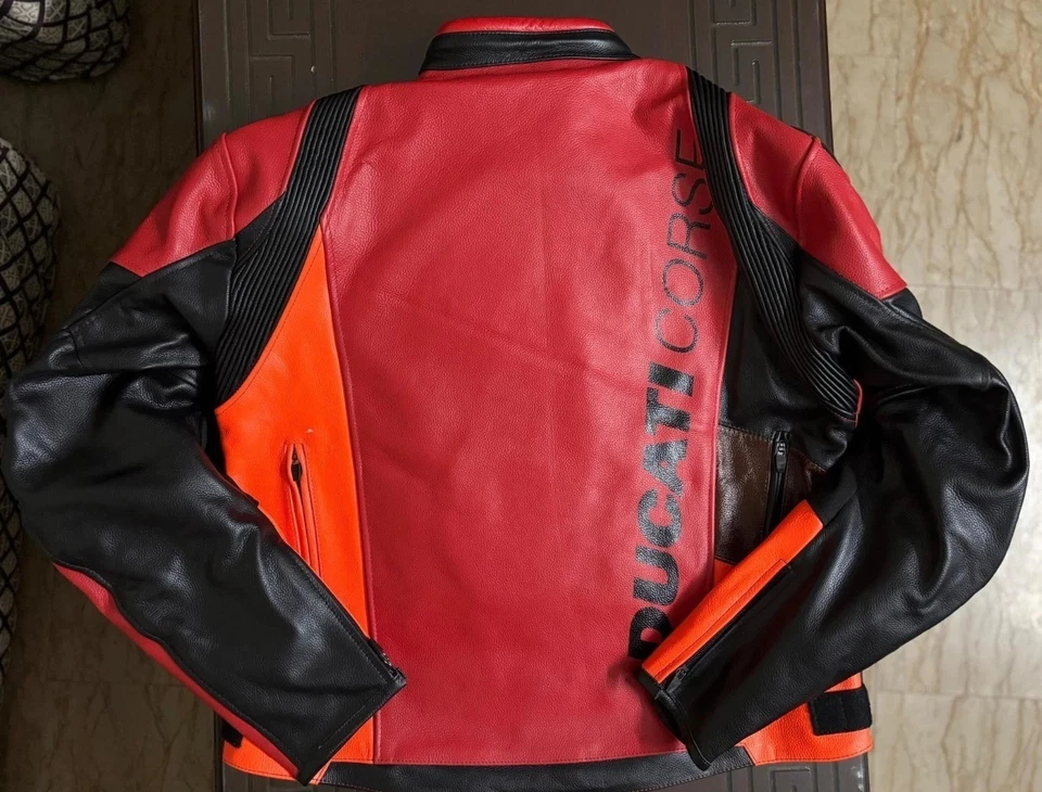 Ducati Motorbike / Motorcycle Leather Jacket In Cowhide/Protection/ All Size - Image 2 of 3