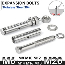 Image of SLEEVE ANCHOR FIXING FOR MASONRY STAINLESS STEEL 304 LOOSE BOLT TYPE M6 TO M20