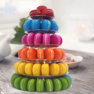 4/6 Ebenen Macaron Display Stand Hochzeitsfeier Kuchen Dessert Tower Rack (6 Ebe