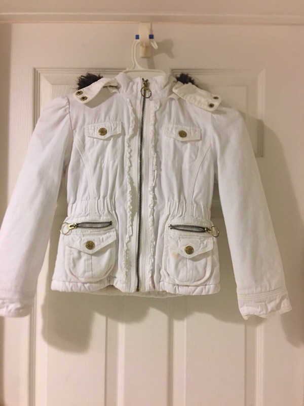 Limited Too Girls Faux Fur Jacket Coat Size 8