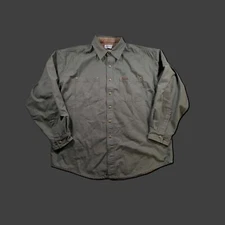 Carhartt XL Flannel Lined Work Shirt Irregular