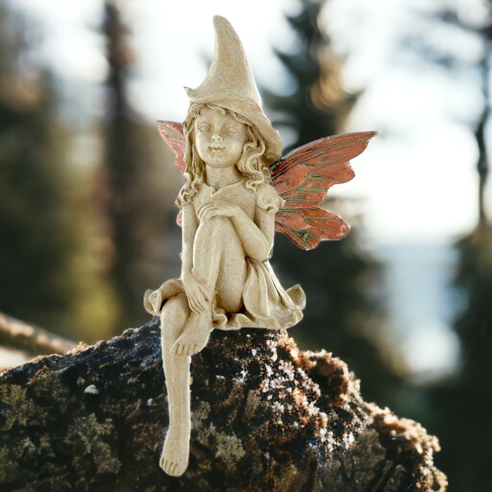 Enchanted Whimsical Garden Fairy Figurine Pixie Sculpture Magical Home