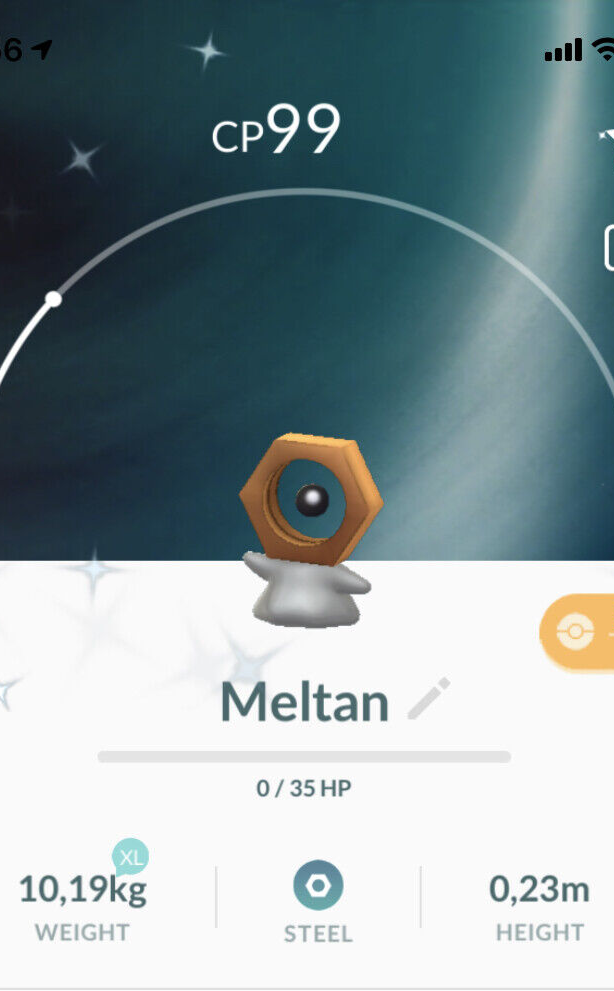 Shiny Meltan Pokemon Gen8 Go Same/30 day Pokémon Melmetal Read
