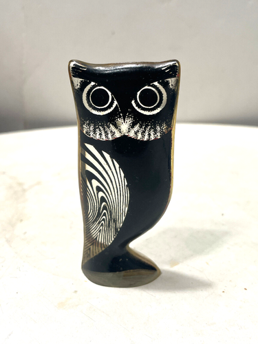 Vintage ABRAHAM PALATNIK Lucite Owl Day/Night Figurine Mid Century Modern Brazil - Picture 7 of 9
