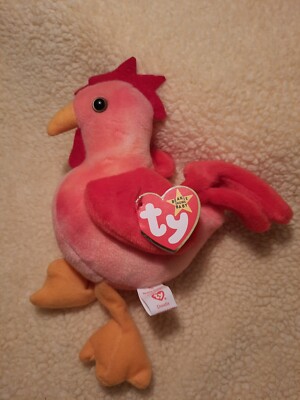 TY Beanie Baby Doodle the Rooster with Tag Retired 96' Style 4171