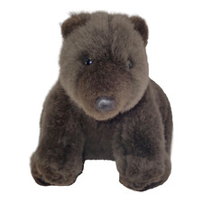 Collins Co Showtime Lifelike Brown Bear Stuffed Plush 8" Stuffy Made in Korea
