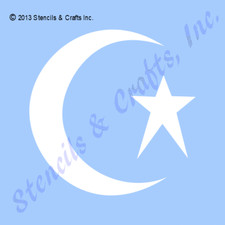 3 1/2" MOON STENCIL STAR GALAXY CELESTIAL PATTERN CRAFT ART PAINT TEMPLATE NEW