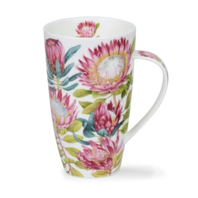 Dunoon Tasse King Protea Königsprotea Henley 0,55 L Fine Bone China Porzella