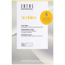SALON BEAUTY ZOTOS ACCLAIM REGULAR HAIR CURLING PERM NORMAL TINTED HIGHLIGHTED