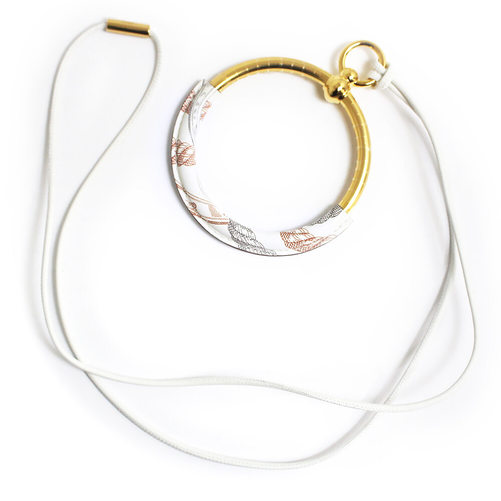 （HERMES）Loop Della Cavalleria pendant HERMES Della Cavalleria Loop Gran Pendant / Necklace Swift