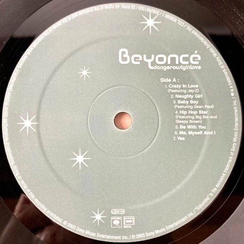 BEYONCE Debut Album Dangerously in Love Limited Edition LP Vinyl Record ...