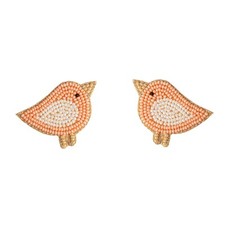 Pair of Nature-themed Small Bird Patches for Clothing, Craft, Decor