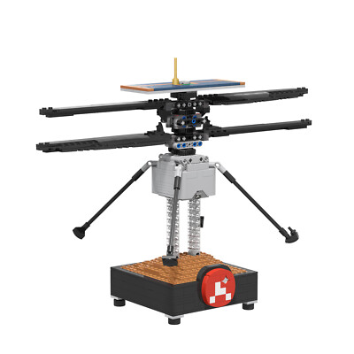 Custom MOC: C6341 Mars Helicopter Ingenuity 735 Parts Gift for Christmas