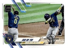 Dab on 'Em 2021 Topps 582 Montgomery Parallel #7 MLB Brewers ID:104782