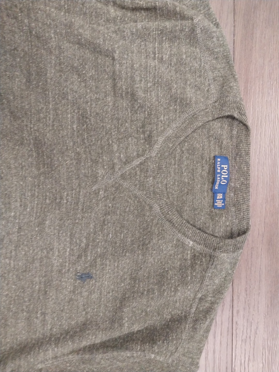 Ralph Lauren Polo Adulto XXL Maglione Verde Oliva Pony Outdoor Felpa Uomo Vintage