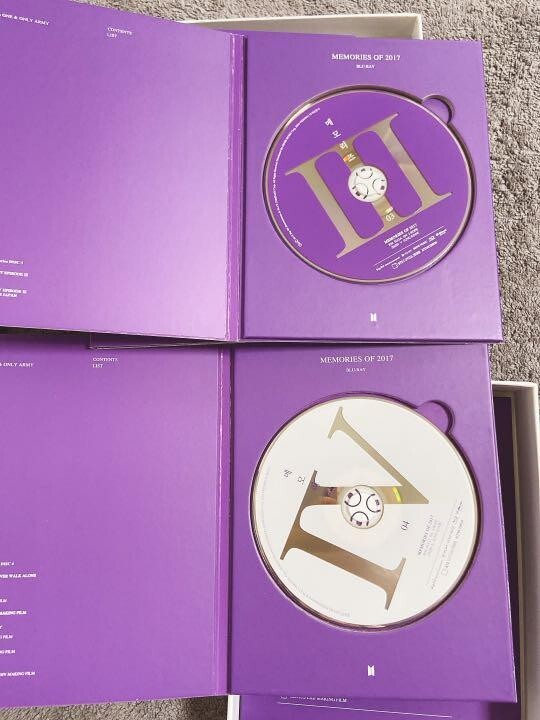 USED BTS Memories of 2017 BLU-RAY box 5 discs Official Kpop