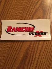 1) *NEW* "Rancho" RS5000 Shock Absorber Sticker/Decal 5-1/2" x 2-1/2" 