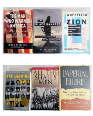 Lot of 6 Books: Terrorism - Middle East Conflict, 9/11, America, Religion etc.