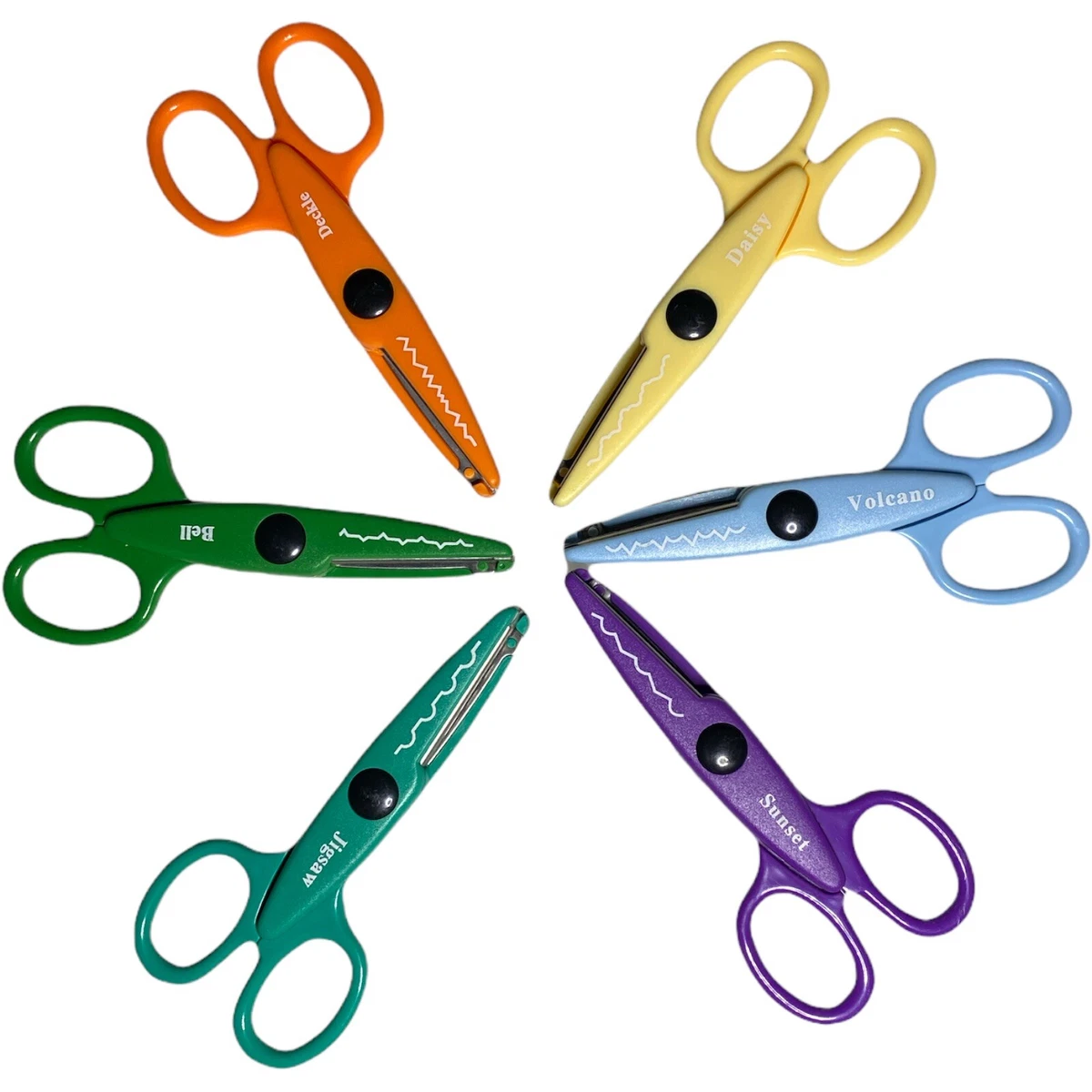 Decorative Edge Scissors Set of 6 Scrapbooking Paper Crafts