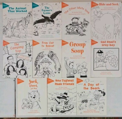 Lot of 11 Phonics Bookshelf-Vintage Reading Booklets
