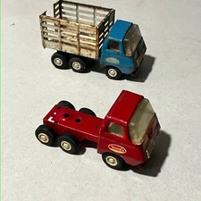 Vintage Tonka Truck Pressed Steel Lot Tractor Cargo