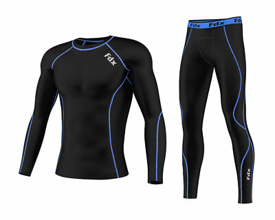 FDX Mens Compression Armour Base layer Top Skin Fit