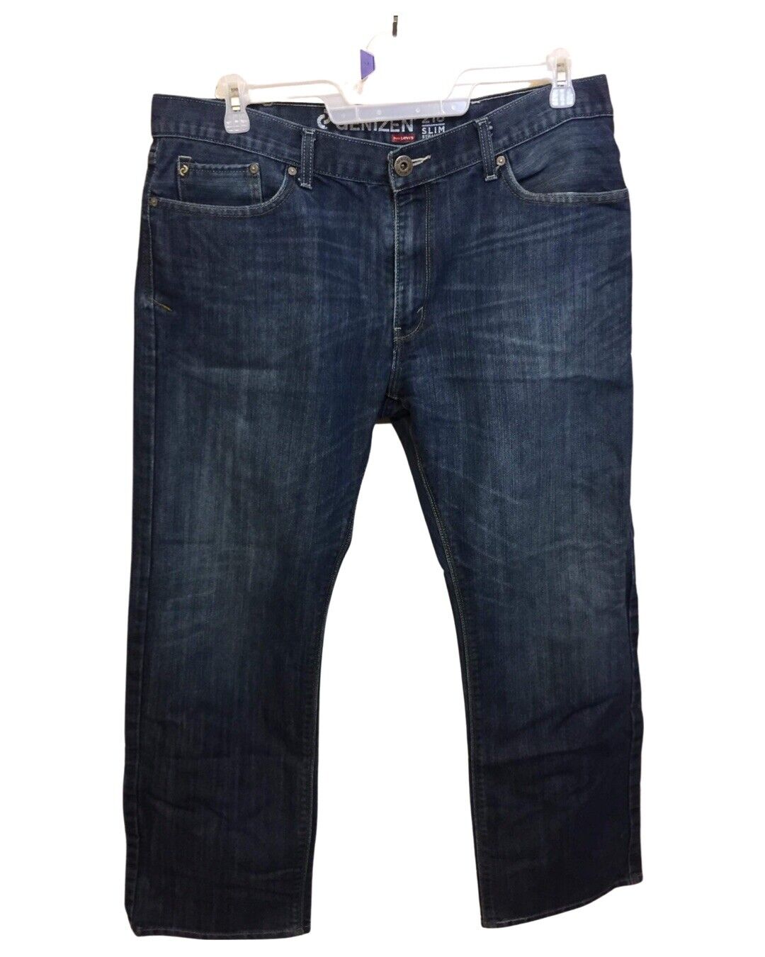 Levis Denizen 218 Slim Straight Fit Denim Blue Jeans Men's Size 38 X 30 |  eBay