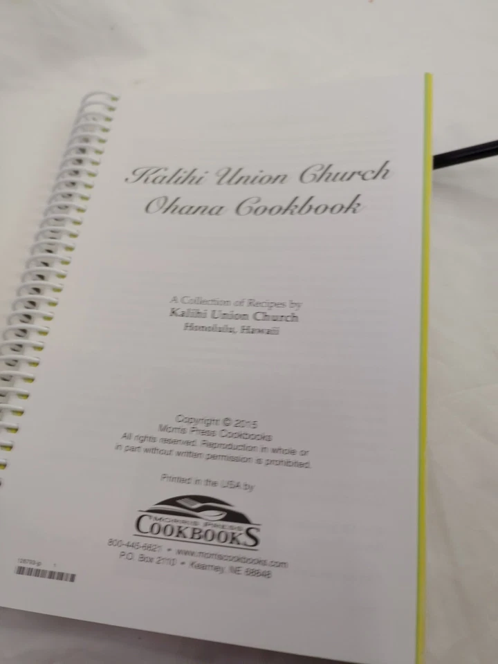 Kalihi Union Church Ohana Cookbook Honolulu, Hawaii 2015 Local Hawaiian Recipes - Image 3 of 4