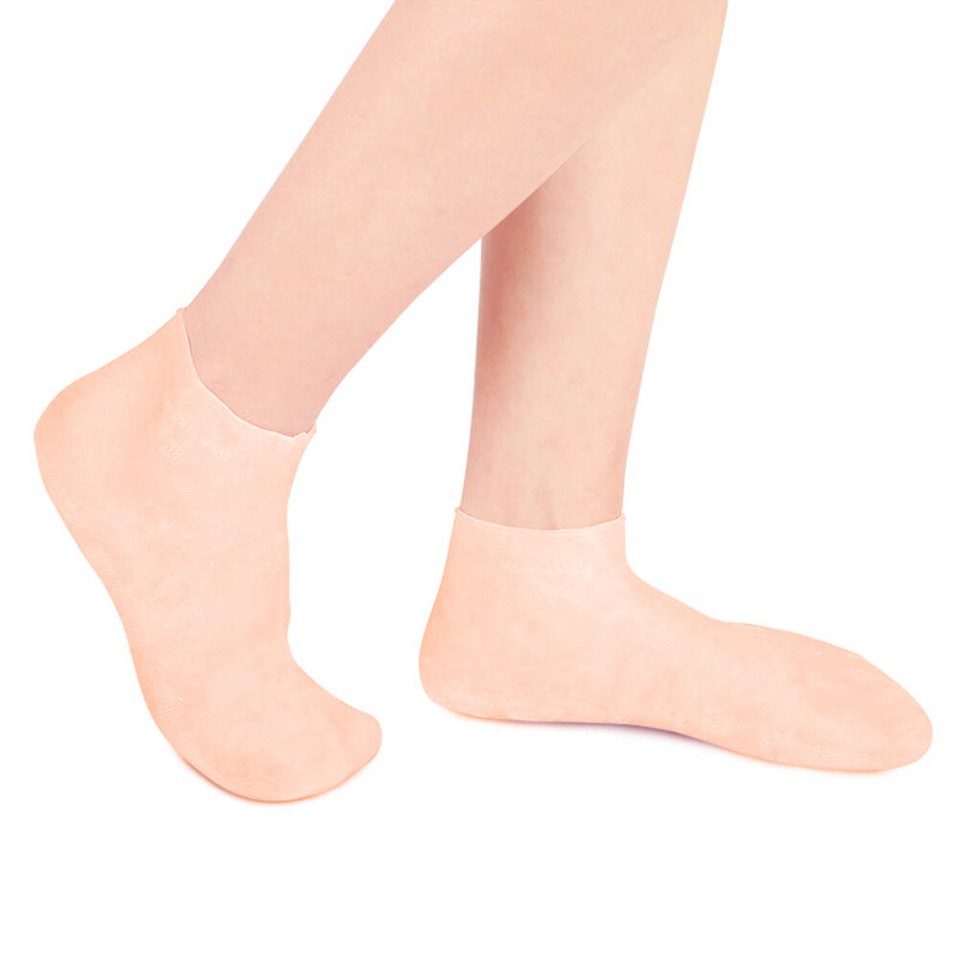 1 Pair Spa Gel Socks Anti Slip Gel Socks for Dry Cracked Feet for Women