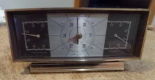 vintage airguide plastic desk top weather station works good used