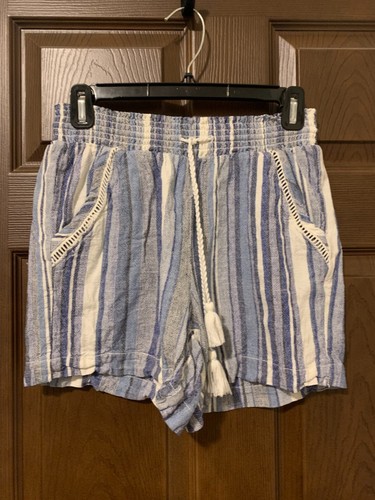 Briggs Women's Shorts Pockets Comfort Stretch Waistband Stripe Multicolor Size S - Imagen 2 de 4
