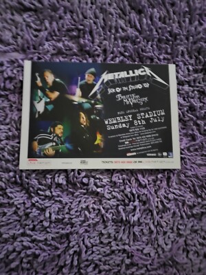 TPGM46 WERBUNG 5X8 METALLICA: ''SICK OF THE STUDIO 07'' WEMBLEY STADION