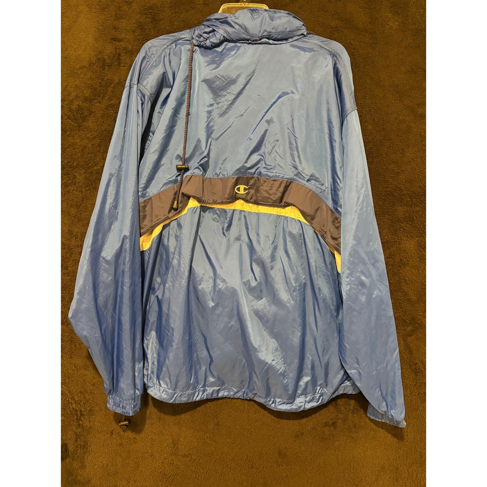 Champion Pullover Windbreaker Jacket Half Zip Lig… - image 7