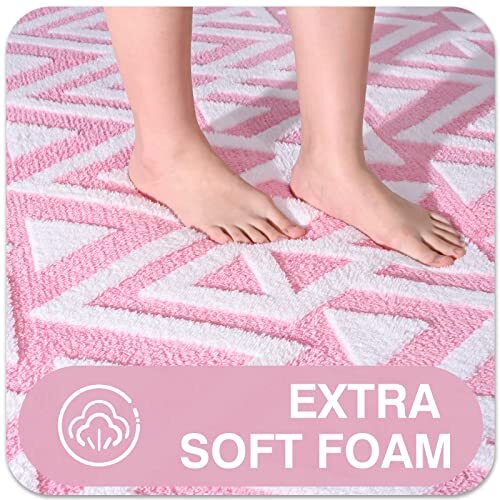 Ultra Soft Shaggy Rugs Memory Foam Bedroom Carpet 7 x 10 Feet 7x10 Feet Pink - Picture 4 of 6