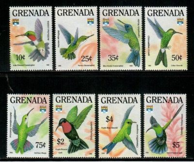 Grenada 1992 - Hummingbirds - Set Of 8 Stamps - Scott #2073-80 - MNH ...