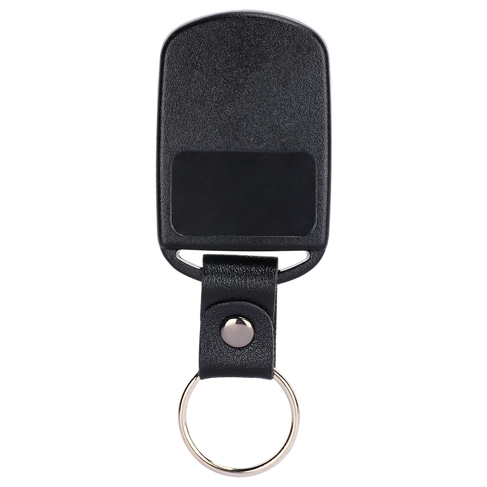 KeylessOption Key Fob Case Replacement For Hyundai Kia | Remote Shell Cover With Leather Strap | Button Pad Protection