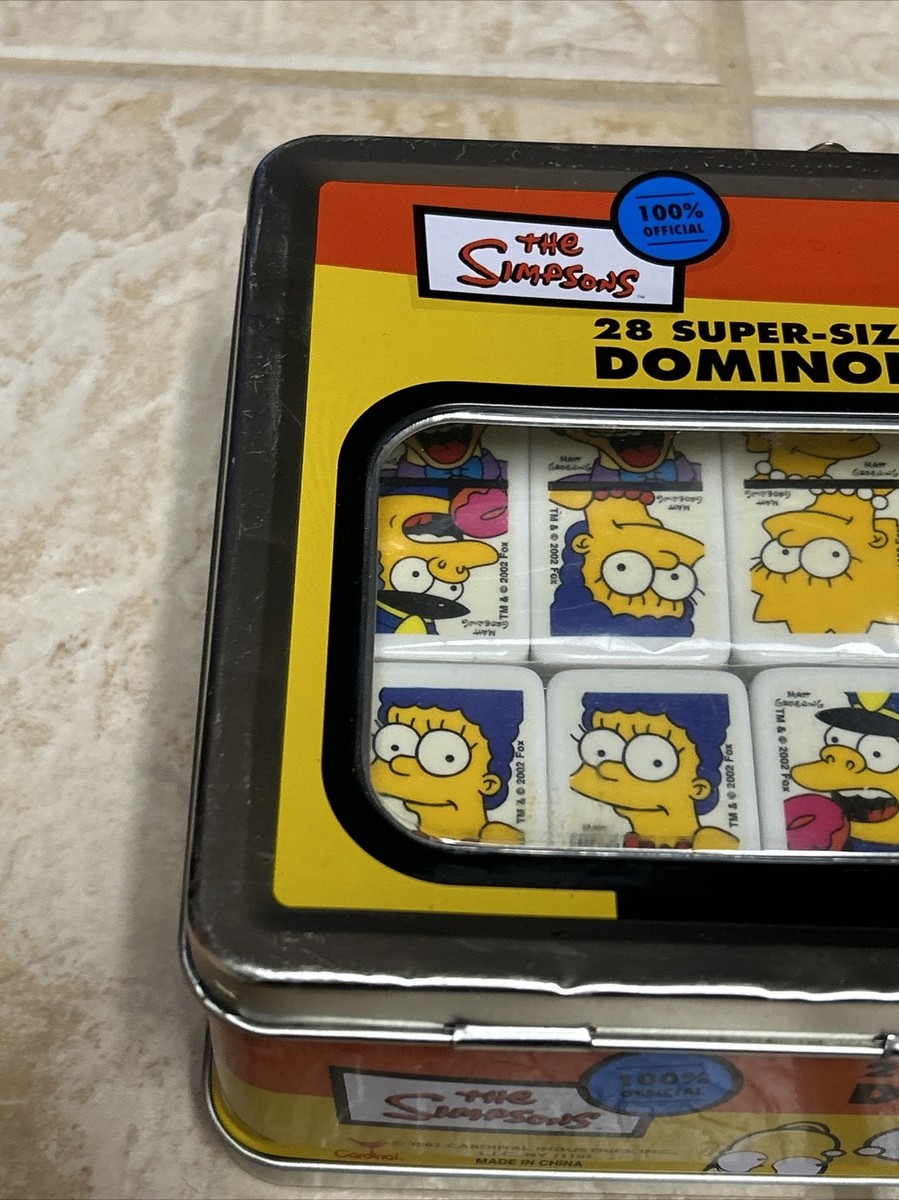 THE SIMPSONSドミノ THE SIMPSONS 28 Super-Sized Dominoes Game in