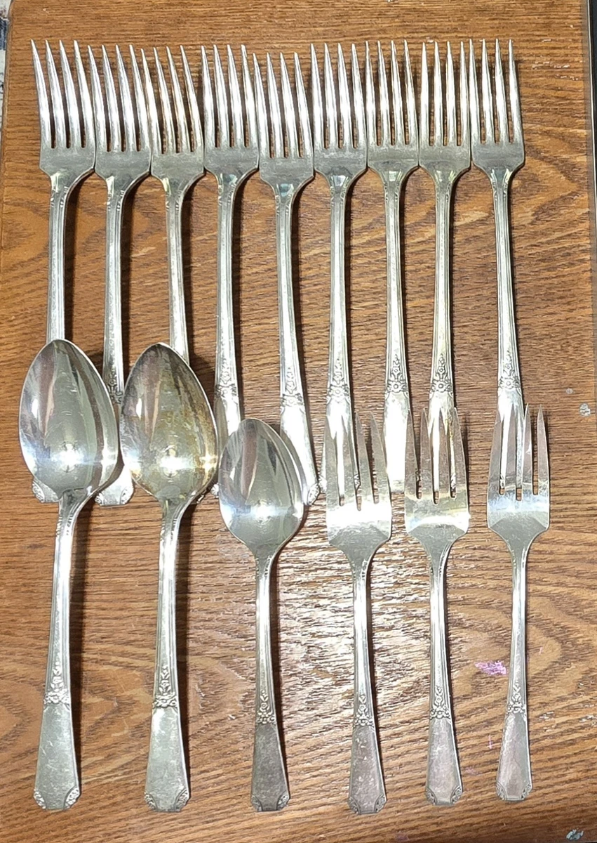 WMA Rogers Oneida Ltd Indiana Antique US Silver-Plated Flatware