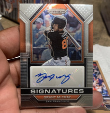 2023 Panini Prizm Grant McCray Giants Signatures Auto #SIG-GM Baseball