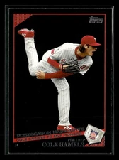 2009 Topps #299 Cole Hamels Black Card Philadelphia Phillies