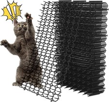 16 x 8 Inch Scat Mat for Cats, 10 Pack Cat Scat Mat with Spikes, Cat Deterren
