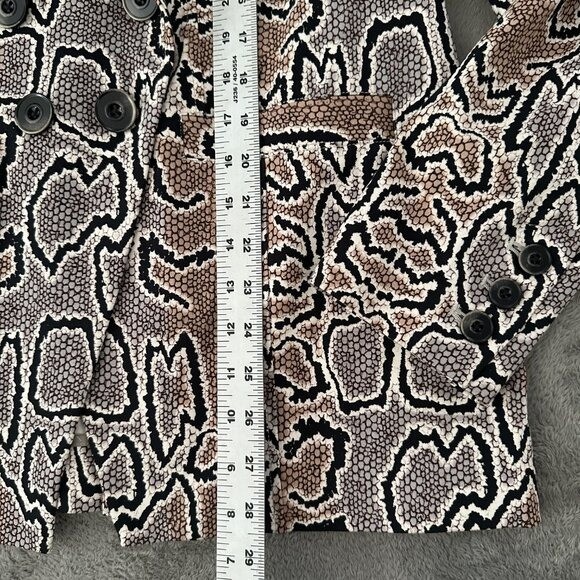 Cabi Python Double Breasted Blazer Jacket Women's… - image 5