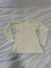 Vintage 60s Sears Shirt Thermal Long Sleeve Size Medium Made In USA 195