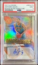 2021-22 Illusions Anthony Davis Rookie Retro Signatures Auto #RRSATD PSA 9 Mint