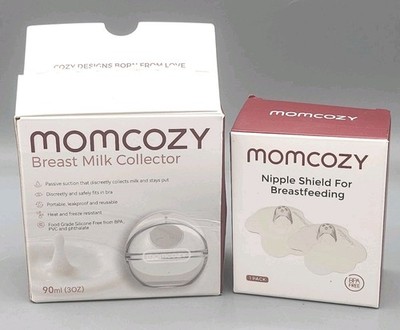 Baby Lot Mom Cozy Breast Milk Collector 3 Oz & Nipple Shield For Breastfeeding S
