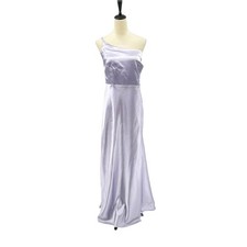 Birdy Grey Plus 2X Kensie Dusty Purple Satin Strappy One Shoulder Maxi Dress