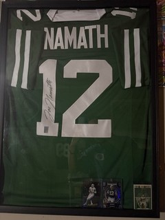 Joe Namath Signed New York Jets #12 Football Jersey Autograph Original